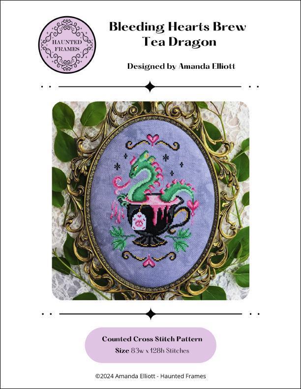 Bleeding Hearts Brew Tea Dragon by Haunted Frames