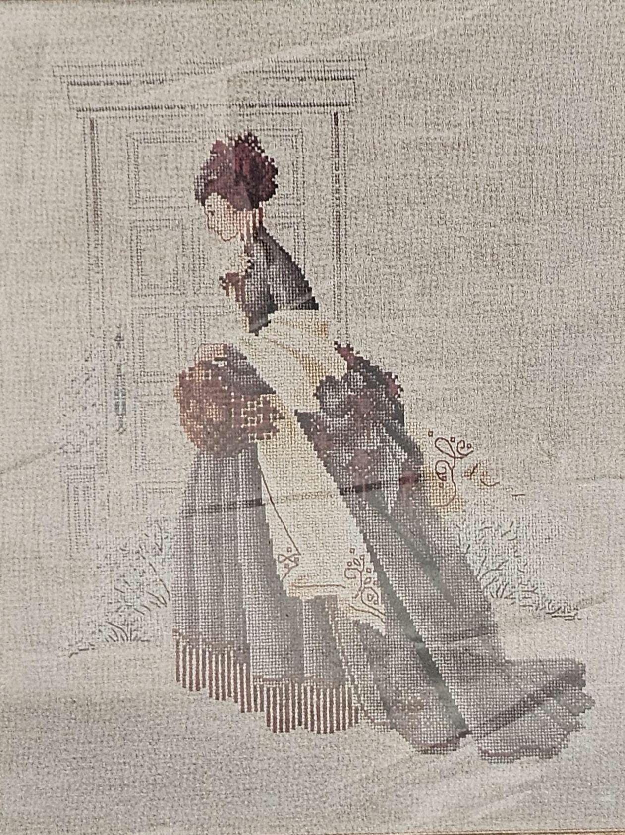 Christmas Visit Vintage Cross Stitch Pattern Butternut Road