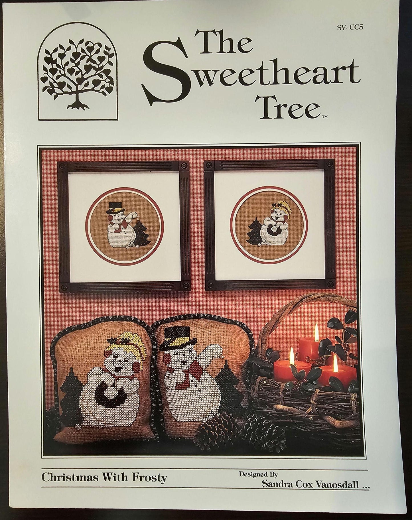 Christmas with Frosty Vintage Cross Stitch Pattern