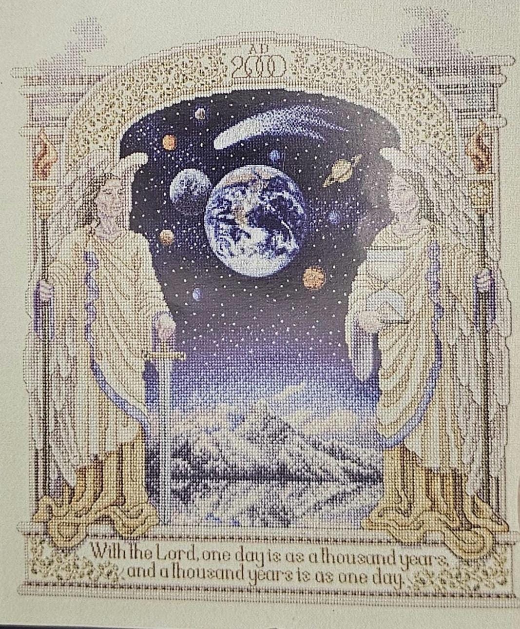 Millennium Angel Vintage Cross Stitch Pattern
