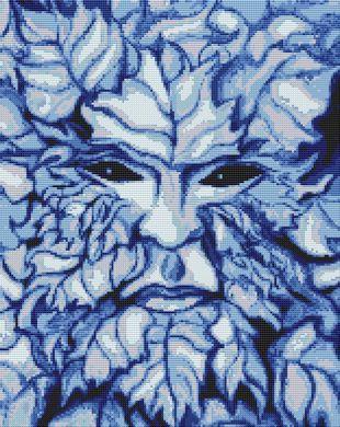 Winter Greenman: White Willow Stitching