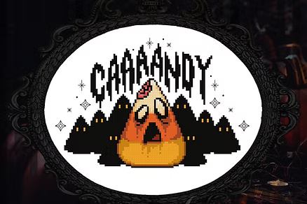 Candy Corn Zombies by The Witchy Stitcher