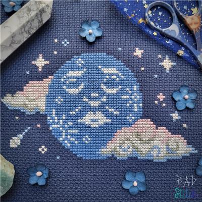 Resting Moon Face by BAD Stitch