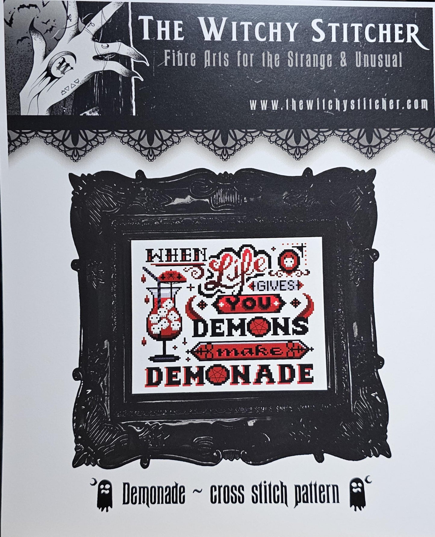 Demonade Cross Stitch Pattern: The Witchy Stitcher