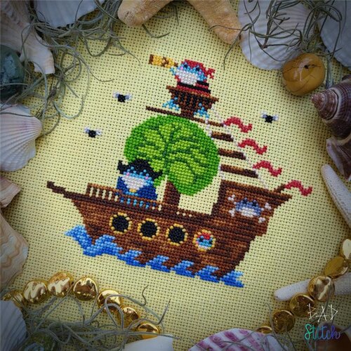 Froggo Pirates by BAD Stitch