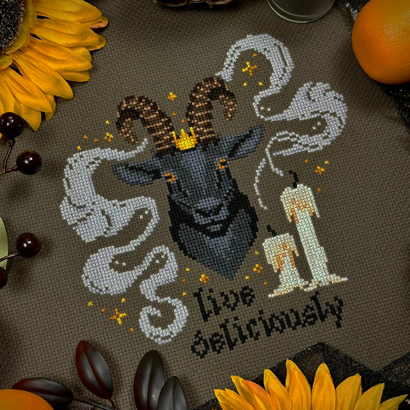 Live Deliciously by The Stitch Crypt