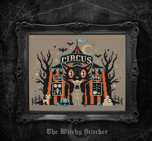 Vintage Halloween Big Top by Witchy Stitcher