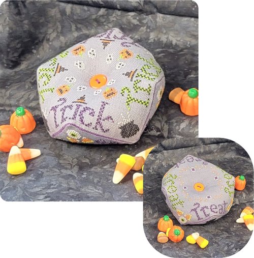Trick or Treat Biscornu by Wildflower Stitching