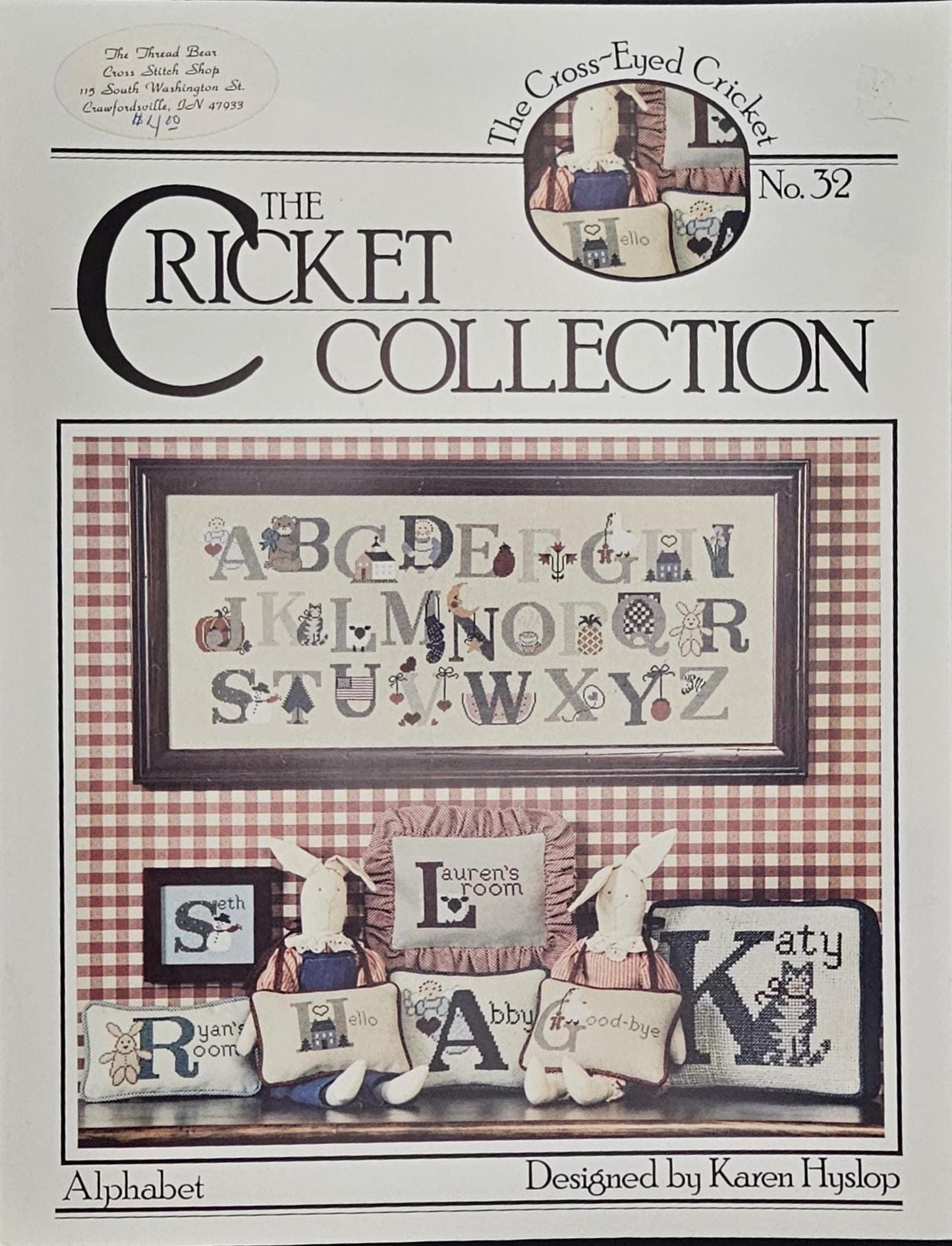 Alphabet Sampler Vintage Cross Stitch Pattern