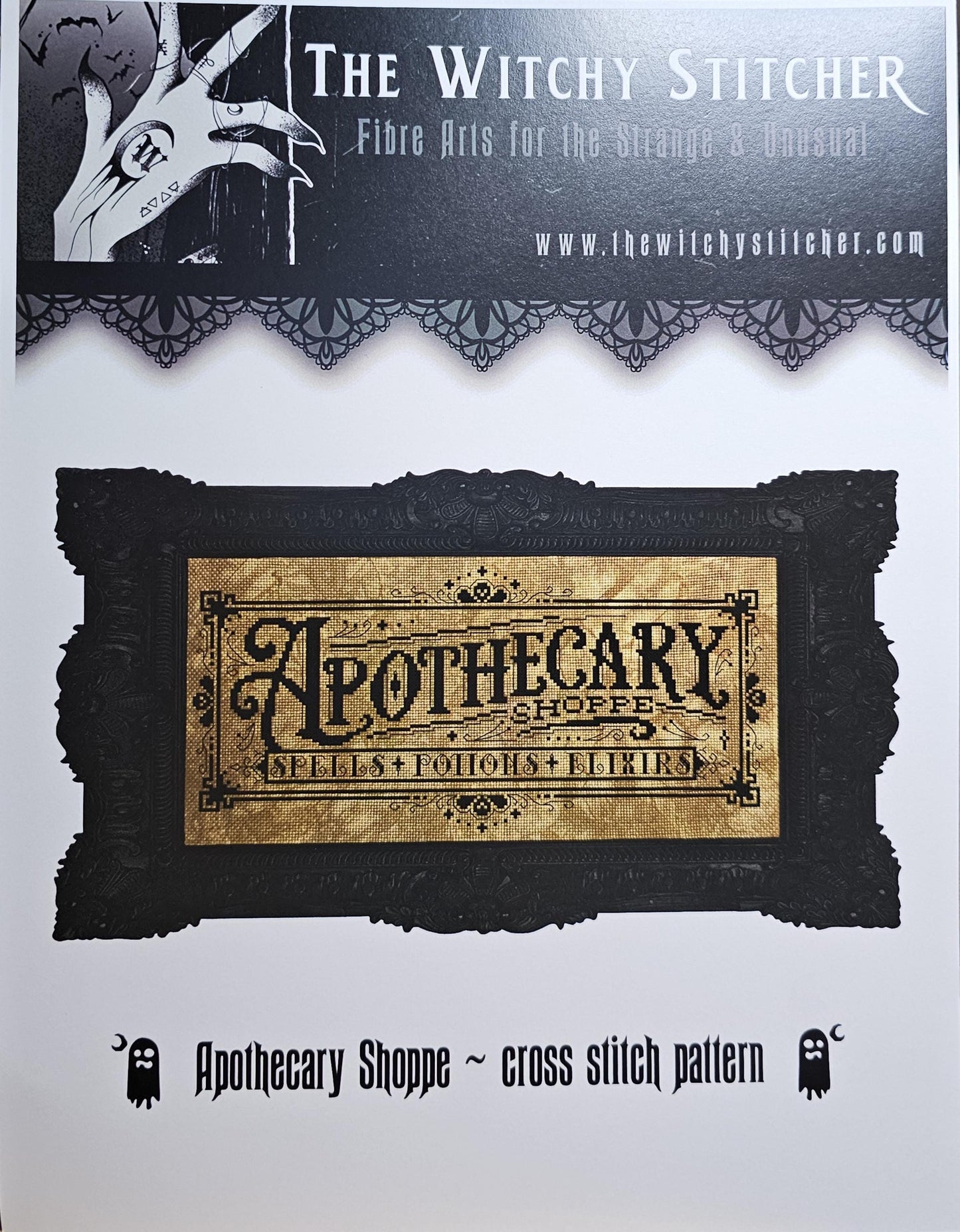 Apothecary Shoppe Cross Stitch Pattern: The Witchy Stitcher