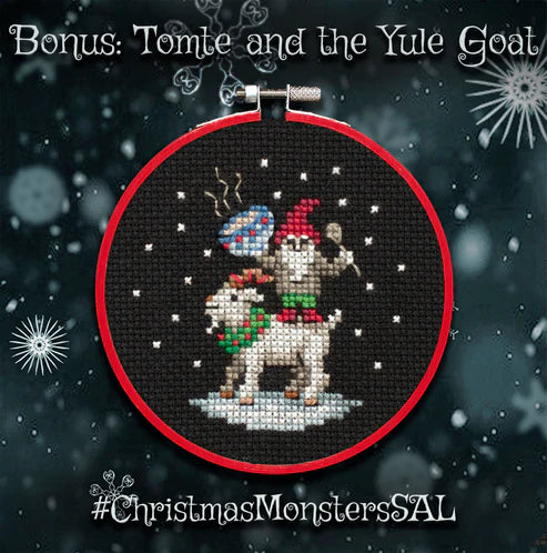 Christmas Monsters by Lola Crow Cross Stitch Pattern
