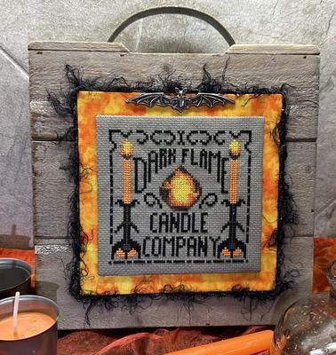 Dark Flame Candle Company by Frony Ritter Designs Cross Stitch Pattern