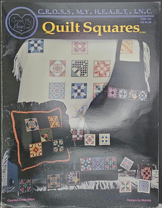 Quilt Squares Vintage Cross Stitch Pattern