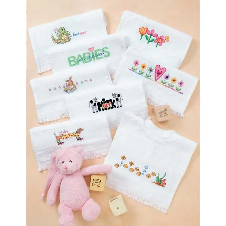 Baby Bibs to Cross Stitch by Leisure Arts