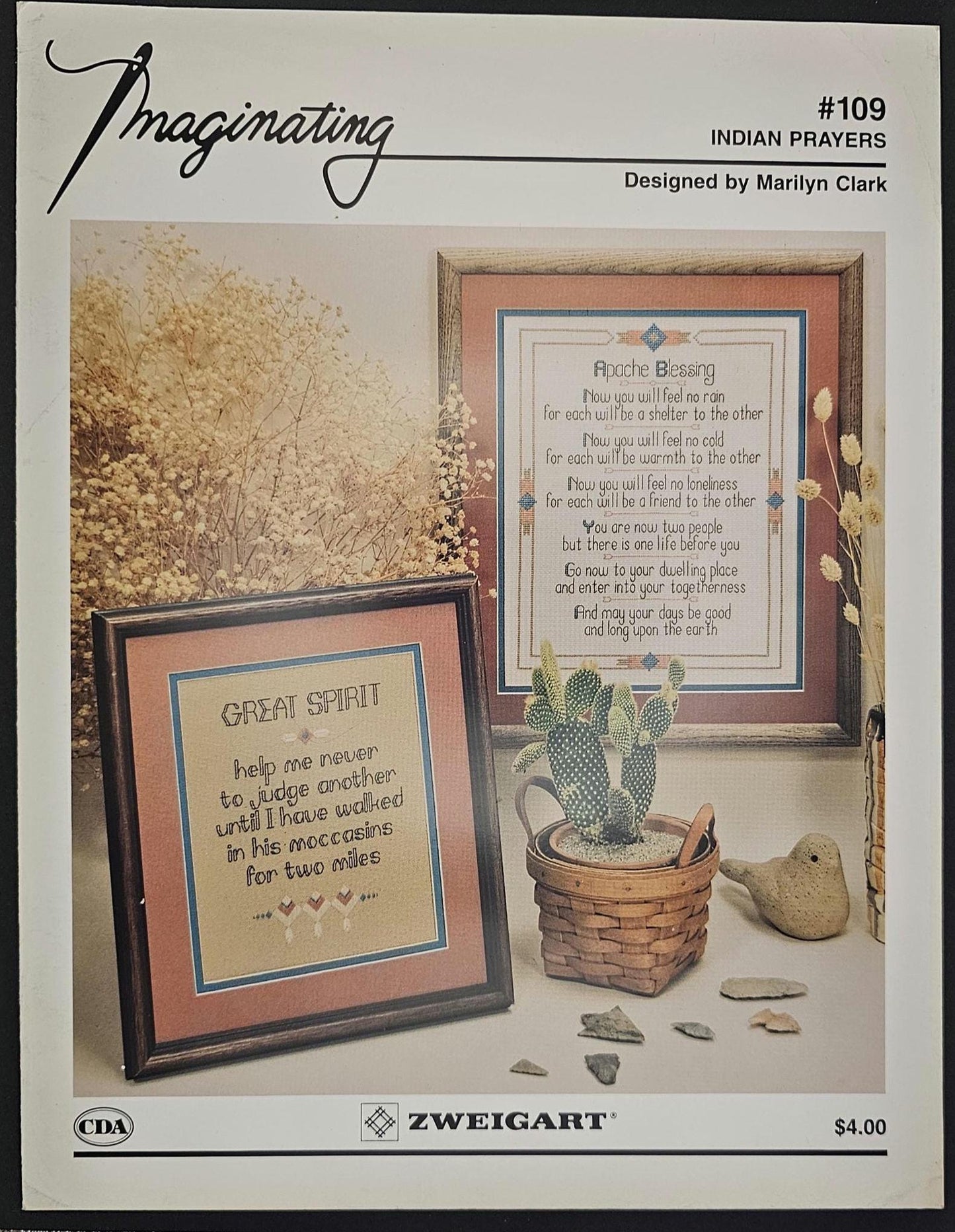Indian Prayers Vintage Cross Stitch Pattern