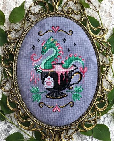Bleeding Hearts Brew Tea Dragon by Haunted Frames