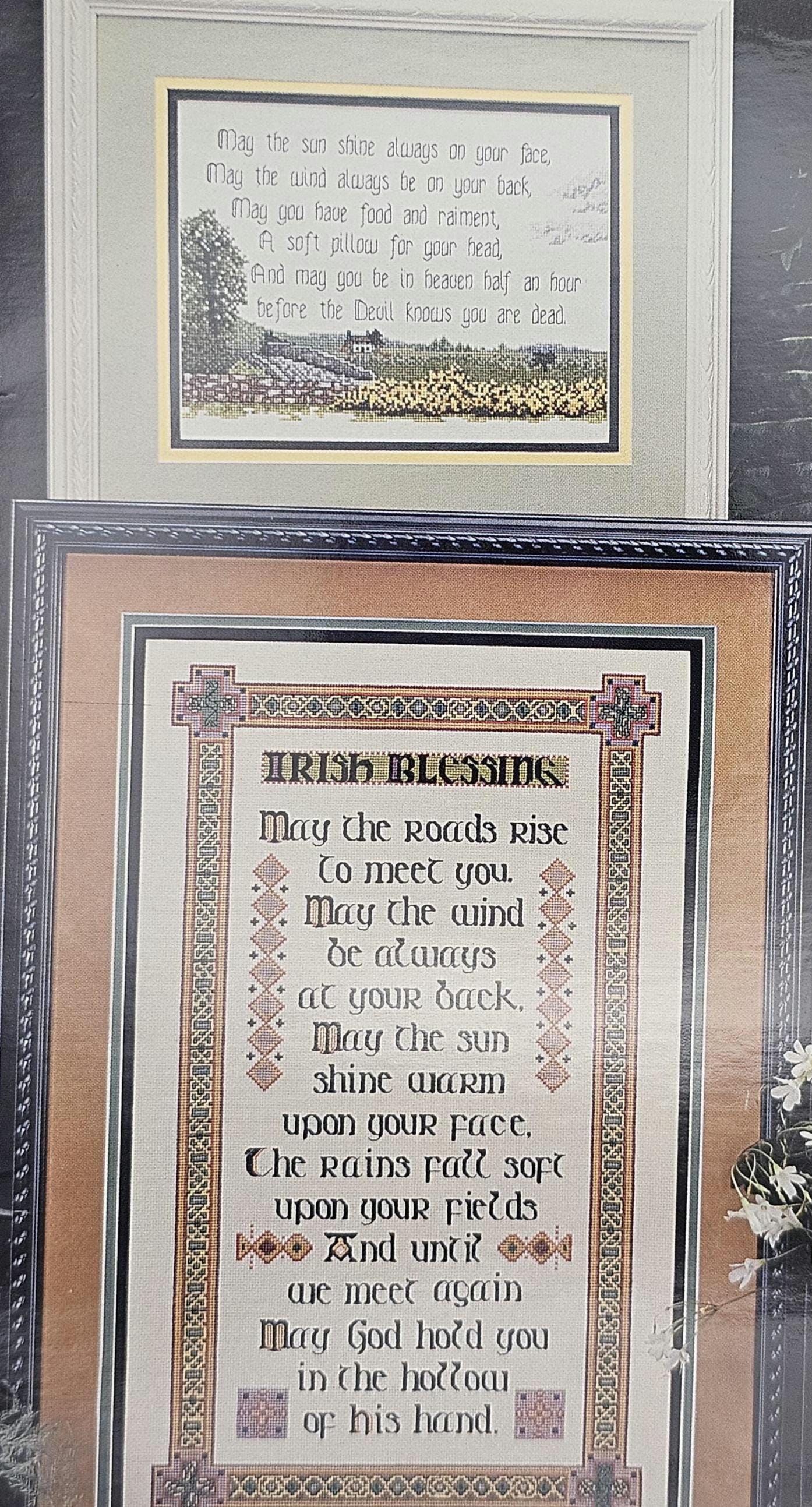 Irish Blessings Vintage Cross Stitch Pattern