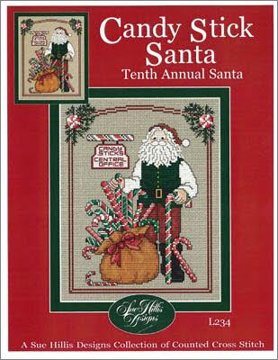 Candy Stick Santa by Sue Hillis Designs