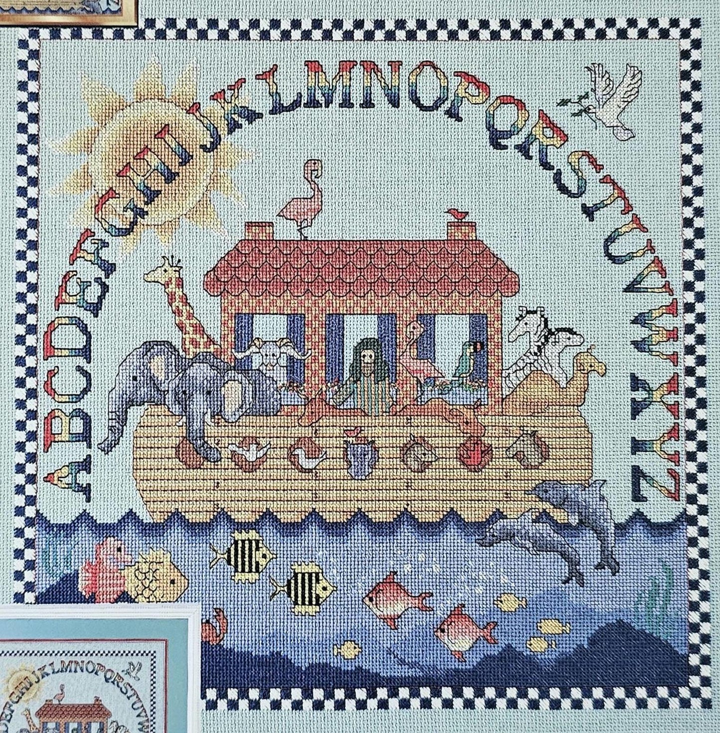 Noah's Ark Vintage Cross Stitch Pattern