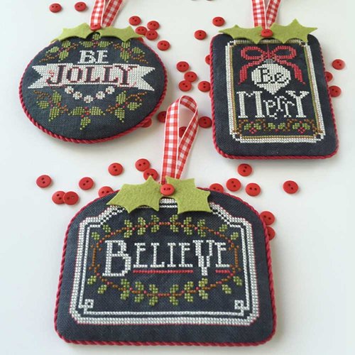 Christmas Collection Chalkboard Ornaments Part One by Hands On Designs