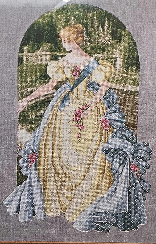 Queen Anne's Vintage Cross Stitch Pattern Lavender and Lace