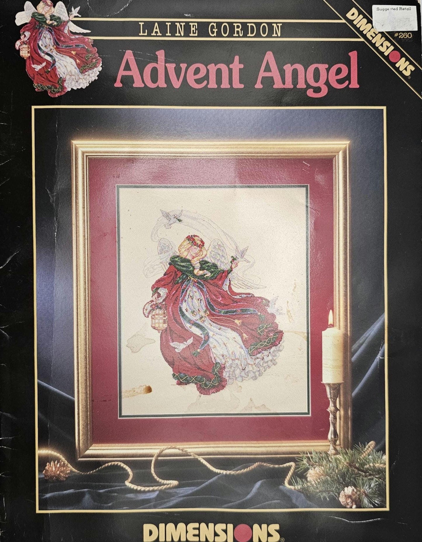 Advent Angel Vintage Cross Stitch Pattern
