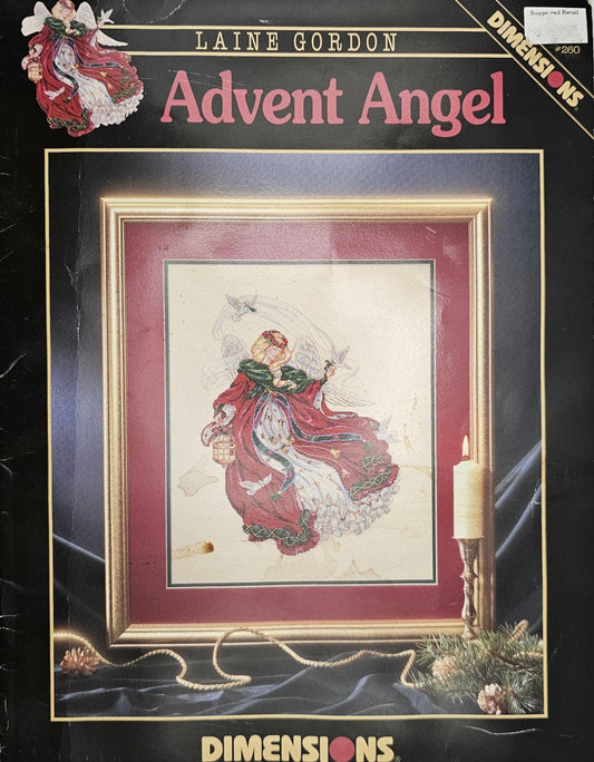 Advent Angel Vintage Cross Stitch Pattern