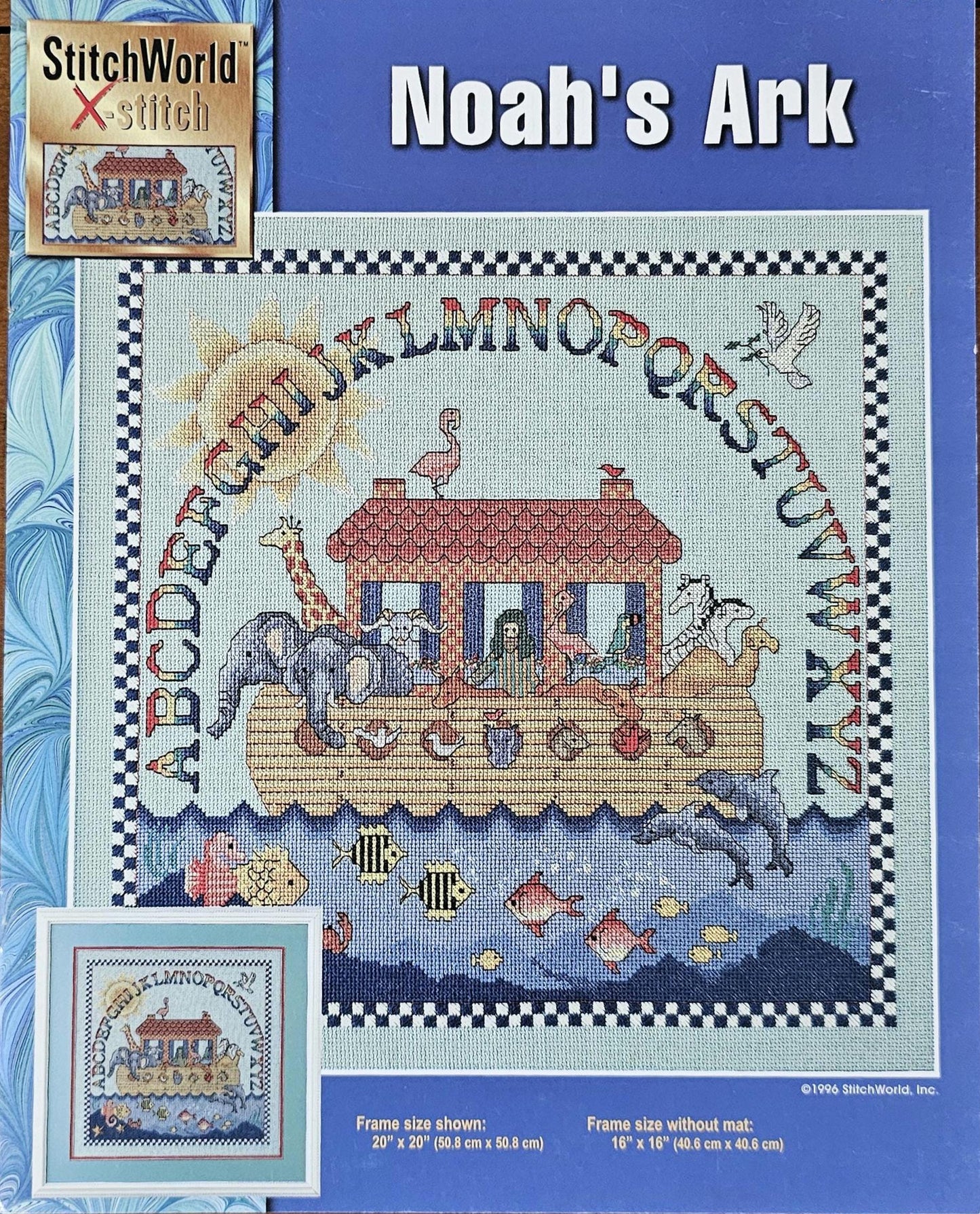 Noah's Ark Vintage Cross Stitch Pattern