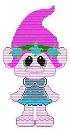 Bridget Troll Plastic Canvas Pattermn