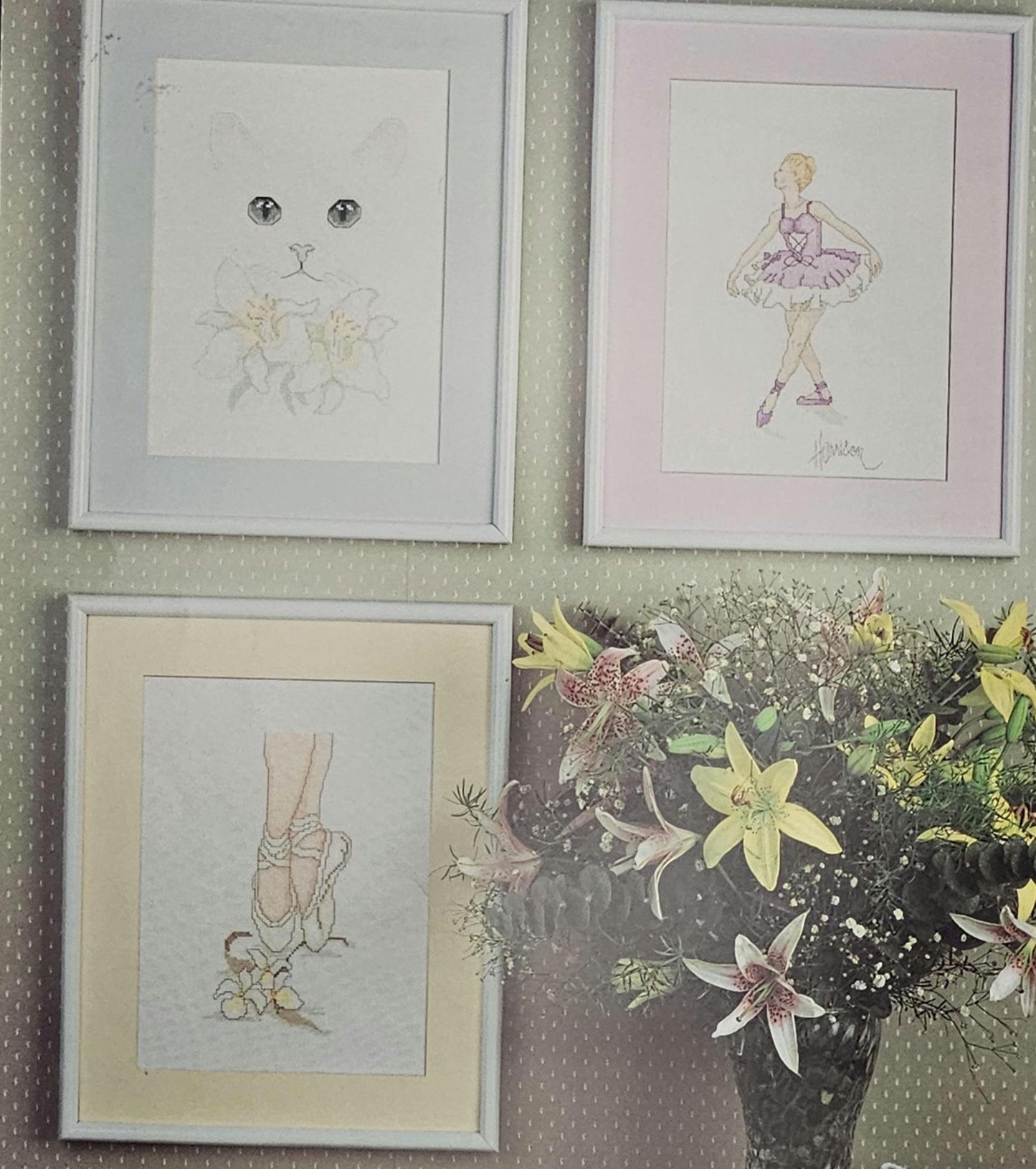 The Little Ballerina Vintage Cross Stitch Pattern
