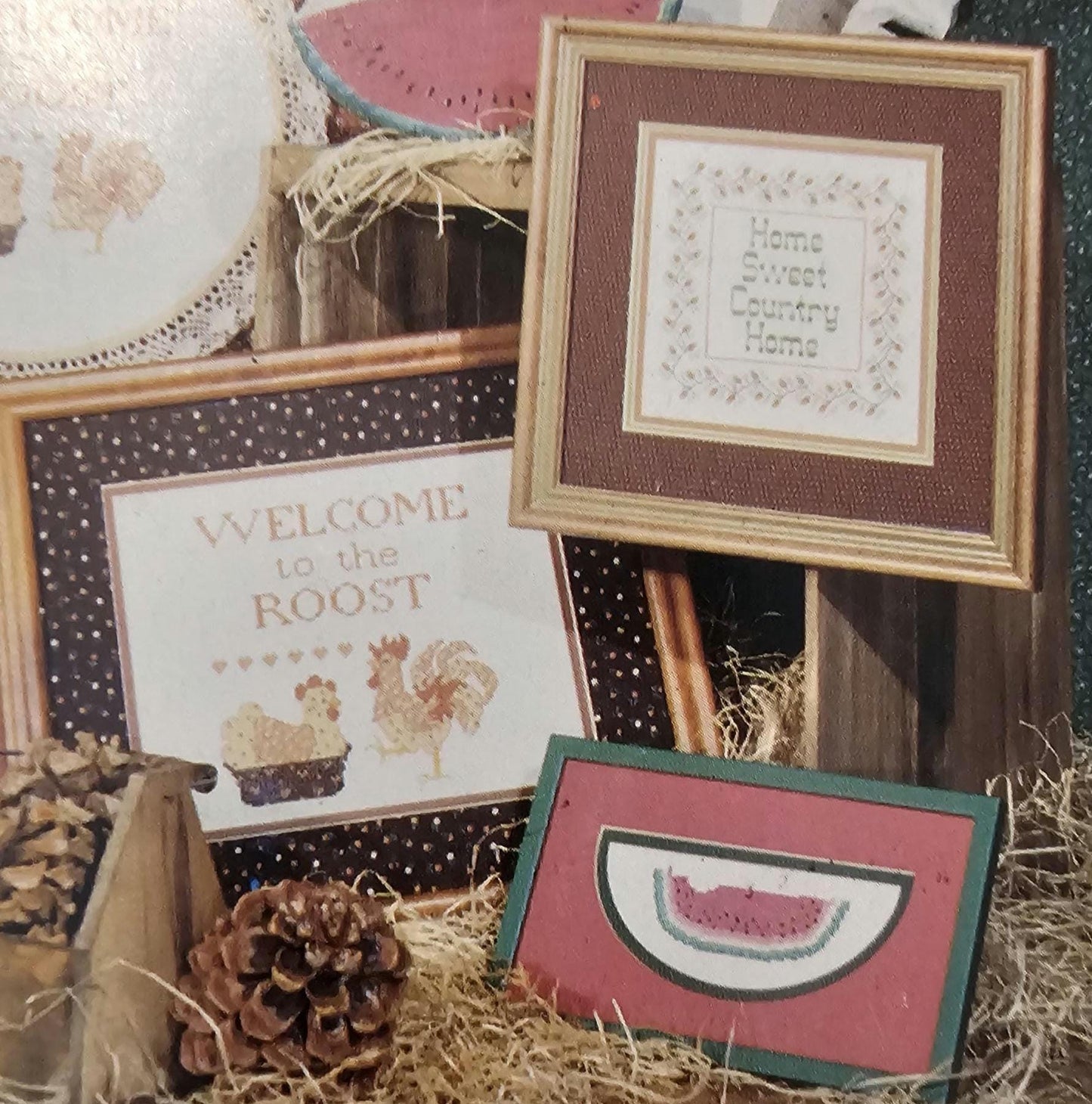 Country Cornbread Vintage Cross Stitch Pattern