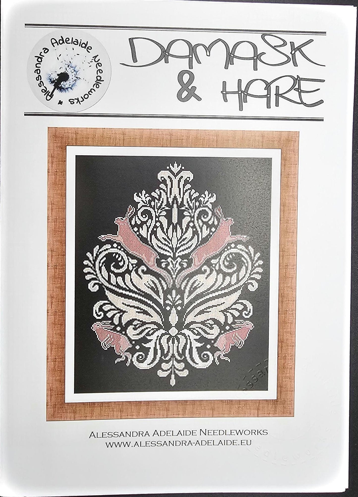 Damask and Hare Cross Stitch Pattern: Alessandra Adelaide Needlework