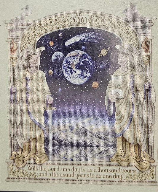 Millennium Angel Vintage Cross Stitch Pattern