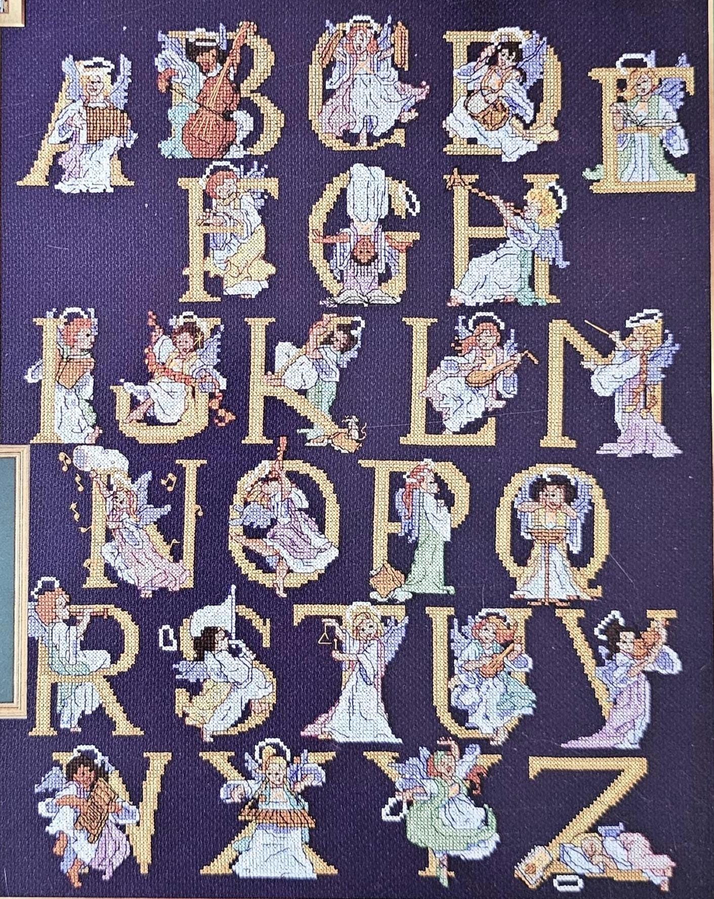 Choir of Angels Vintage Cross Stitch Pattern