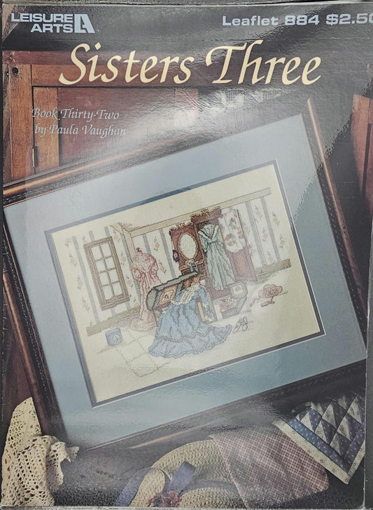 Sisters Three Vintage Cross Stitch Pattern Paula Vaughan