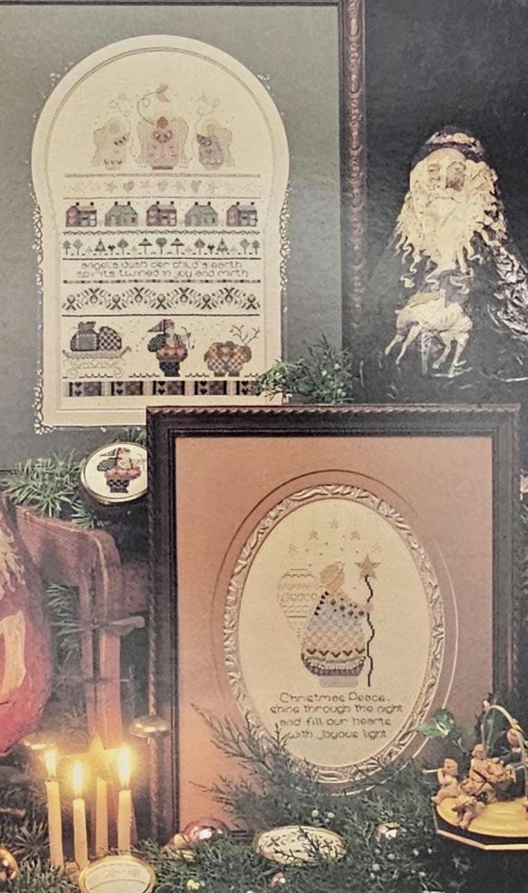 Angel Pie Vintage Cross Stitch Pattern
