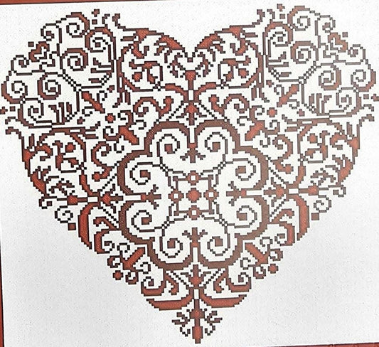 Victorian Heart Cross Stitch Pattern: Alessandra Adelaide Needleworks