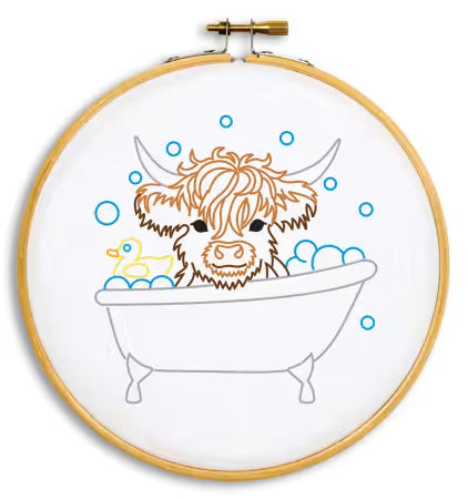 Baby Cow in Tub by JDNA