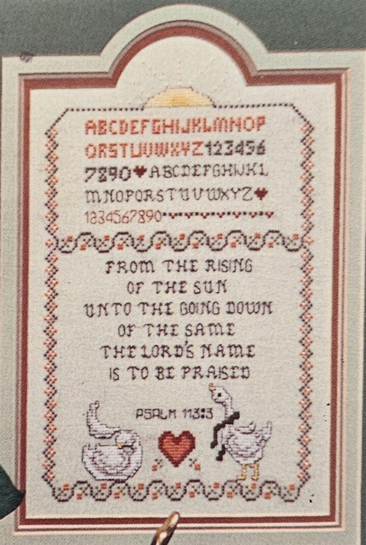 Comfort Station Vintage Cross Stitch Pattern