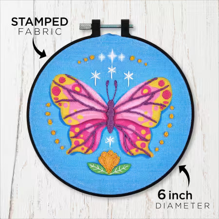 Energetic Butterfly Embroidery Kit