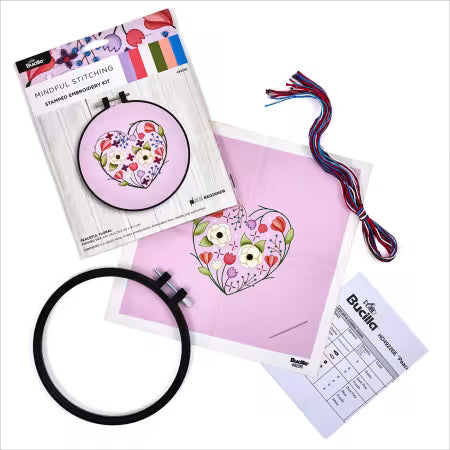Peaceful Floral Embroidery Kit