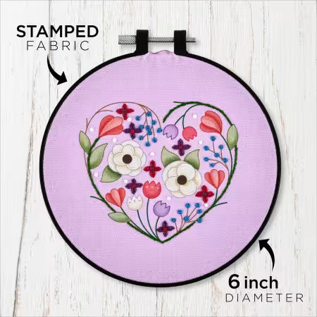 Peaceful Floral Embroidery Kit