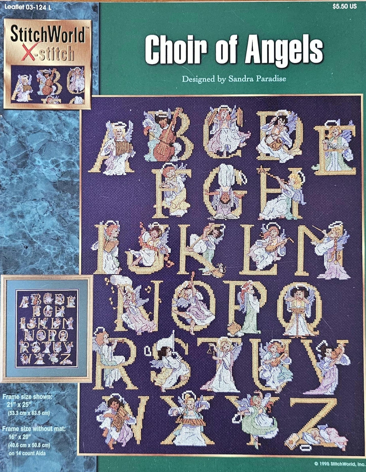 Choir of Angels Vintage Cross Stitch Pattern