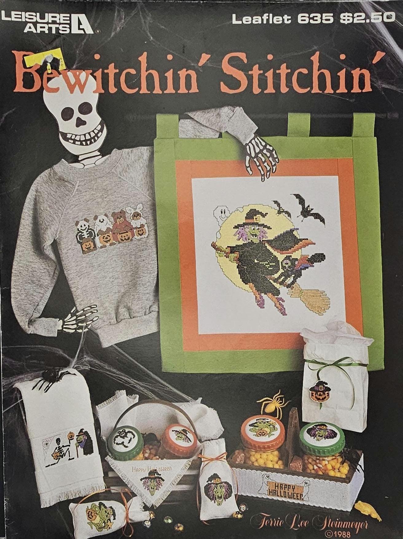 Bewitchin' Stitchin' Vintage Cross Stitch Pattern