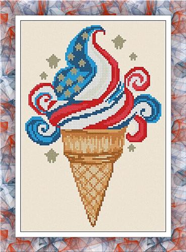 USA Ice Cream by Alessandra Adelaide Needleworks