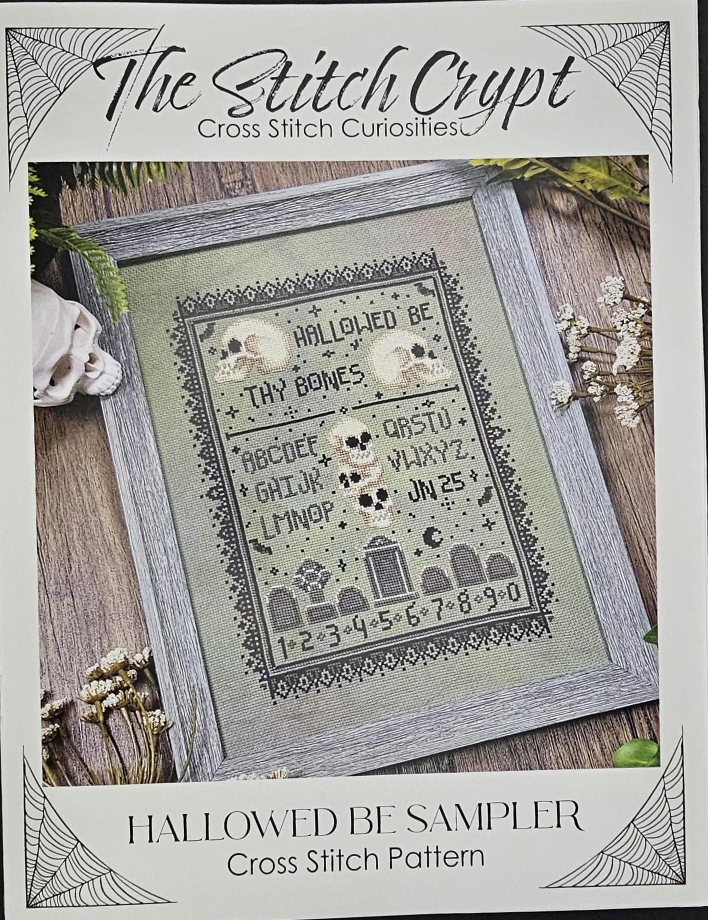 Hallowed Be Sampler Cross Stitch Pattern: Stitch Crypt