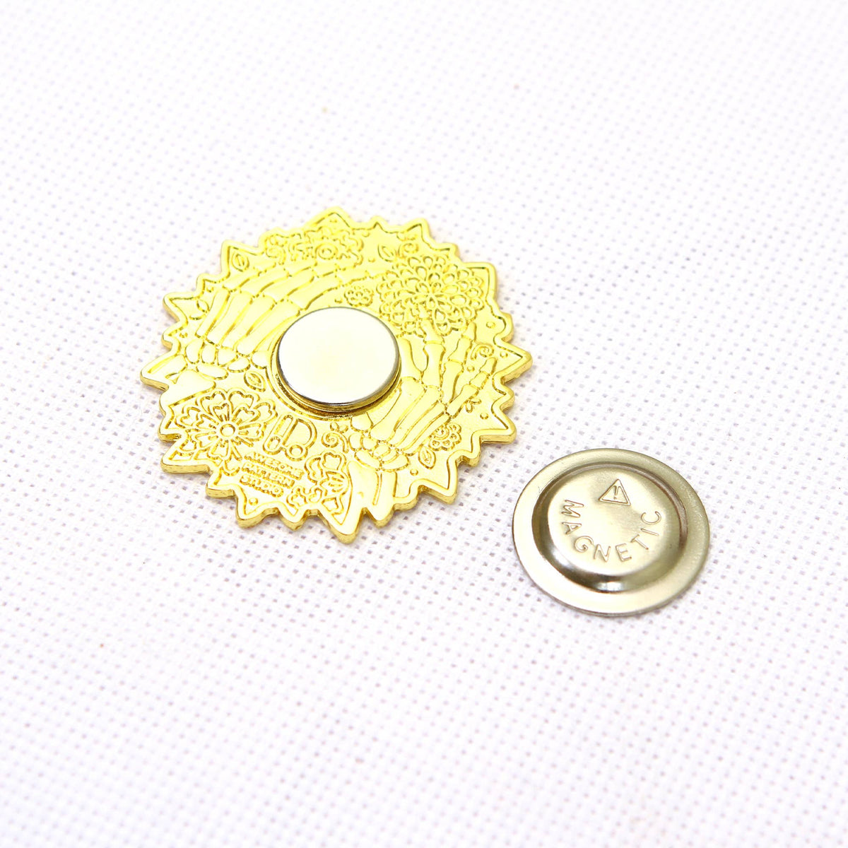Mandala Skeleton Head NM028 - Magnetic Needle Minder Set #1