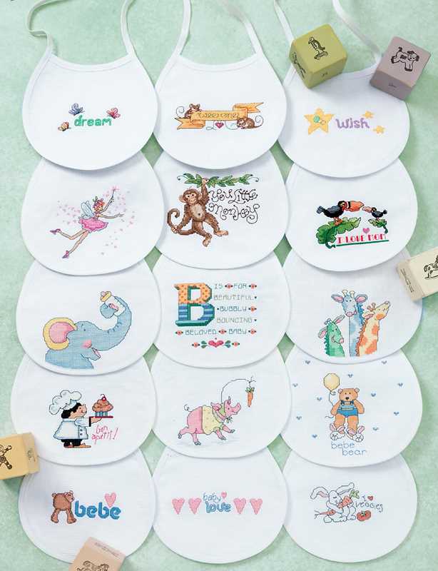Baby Bibs to Cross Stitch by Leisure Arts