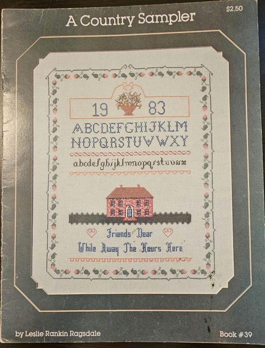 A Country Sampler Vintage Cross Stitch Pattern