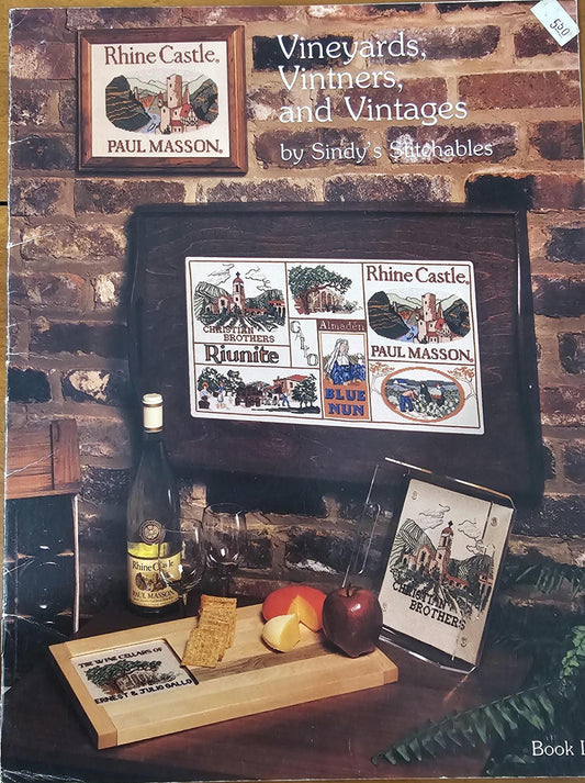 Vineyards, and Vintages Vintage Cross Stitch Pattern